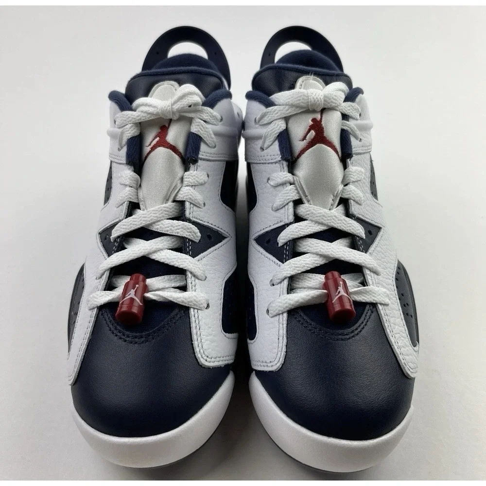 Men Size 5 Nike Air Jordan Retro 6 Golf Shoes White/Midnight Navy DV1376-101 NEW